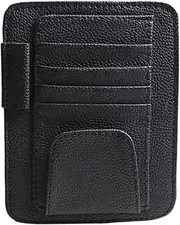 Car Sun Visor Document Holder, Auto Certificate Holder, Visor Document Organizer With Sunglasses Clip For Vehicle Truck