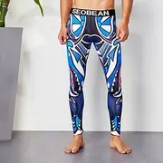 Men's Running Tights Leggings Base Layer Bottoms Yoga Sports Outdoor Athletic Spring Breathable Moisture Wicking Soft Compression Fitness Gym Workout Running