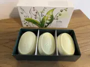Crabtree & Evelyn LILLY Triple Milled Soap 3 x 85 gram Bars
