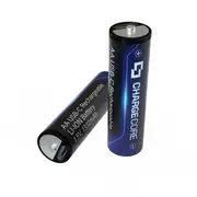 Laser USB-C Rechargeable AA Battery 4-Pack with Fast Charging