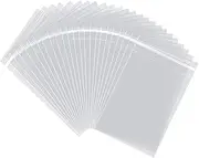 AIRSUNNY 100 Pcs 6x9 Clear Resealable Cello/Cellophane Bags Good for Bakery, Candle, Soap, Cookie Poly Bags