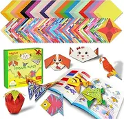 308 Sheets Origami Paper Kit, 5.5inch Craft Origami Set for Kids Ages 8-12, with 54 Patterns & Guiding Book for Beginners, Art Projects for Children Adult, Birthday Christmas Gifts for Boys&Girls