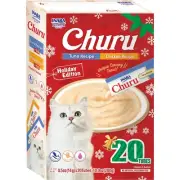 20-Sticks Inaba Churu TUNA CHICKEN HOLIDAY Variety Box Cat Treat (AU Stock)