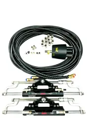 Hydraulic Twin Outboard Engine Steering Kit Suit Suzuki Boat Motors 150HP-300HP
