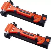 Emergency Seat Belt Cutter and Window Hammer Tool, Car Accessories 2 Pack SW-835