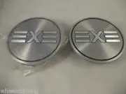 Exe Wheels Silver Custom Wheel Center Caps # 229A (SET OF 2)