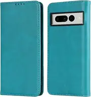 for Google Pixel 7 Pro 7Pro Case Leather Wallet with Card Holder Cash Slot SunYoo Flip Cover Drop Protection Shockproof Stand Magnetic Folio Women Men Her Purse for Google Pixel7Pro Sky Blue
