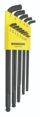 Bondhus Stubby Dual Double Ball End Hex L Wrench Set Standard SAE Inch USA 67037