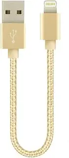 20cm 1m 2m Braided Cable Compatible with for Apple iPhone 5 6 6S 7 8 X XS Xr SE 11 12 13 14 Plus Mini Pro Max iPad Air Data Sync Charger Charging USB Nylon Cord Strong Durable (20 cm)