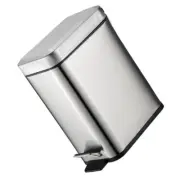 Pedal Trash Can Garbage Storage Container Kitchen Dust Bin Office
