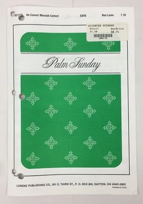 Palm Sunday He Comes Messiah Comes SATB Piano Sheet Music By Ron Loree Lorenz