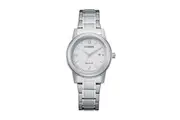 Citizen Men's Eco Drive Stainless Steel Dial Analogue Watch FE1220-89A - Silver