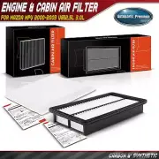 Engine & Carbon Cabin Air Filter for Mazda MPV 2000 2001 2002 2003 V6 2.5L 3.0L (for: Mazda)