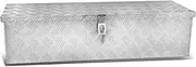DNA MOTORING TBOX-T1-38-ALU TBOX-T1-38-ALU-BK 38"x13"x10" Aluminum Truck Tool Storage Box w/Lock & Keys