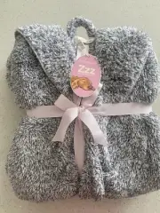 Peter Alexander Ladies Teddy Dressing Gown M/L Charcoal GREAT GIFT IDEA