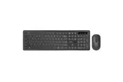 PROMATE Super Slim Wireless Keyboard & Mouse Combo. Ergonomic Ambidextrous Mouse
