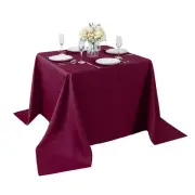 Cupuamon Square Tablecloth 90x90 inch Washable Polyester Fabric Table Cloth f...