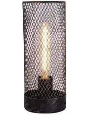 [Lexi Lighting] Clara Touch Table Lamp Black LED Globe Included