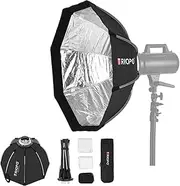 Octagon Softbox Triopo 35.4in/90cm Octabox Bowens Mount Photography Umbrella Softbox with Honeycomb Grid Light Modifier Diffuser, for Bowen Mount Flash Speedlight Speedlite Strobe Light