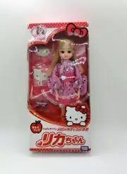 Hello Kitty Licca-chan Doll Daisuki Yukata one piece Dress TAKARA TOMY kimono