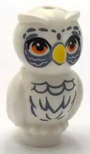 Lego New White Owl Elves w/ Yellow Beak Orange Eyes Feathers Eyes Parts