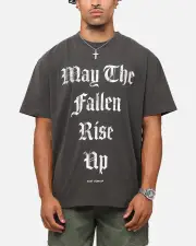 [SAINT MORTA] Saint Morta Fallen Rising Boxy T-shirt Black Wash - Size S S Black Wash