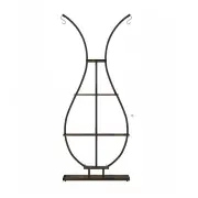 Fin Large 5 Tier Vase Shape Plants Display Rack Metal Flower Plant Stand Garden Lawn