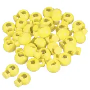 Cord Locks, 30 Pack Ball Spring Toggle Stopper, Beige
