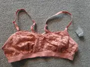 Aerie Bra Women's XS not padded Peach Color NEW