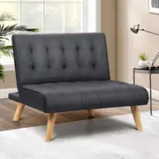 ALFORDSON Sofa Bed Single Chair Fabric Grey