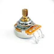 AxLabs 250K Linear Taper Potentiometer, Short 5/8" Length, Split 3/8" Shaft