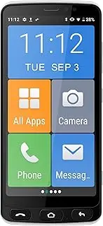 IQU SMARTEasy Q50 Seniors 4G 16GB Smartphone Black - 5.5" IPS Display, 2GB/16GB, 8MP/5MP, Dual SIM, 2400 mAh, 1 Year Warranty