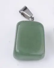 Green Aventurine - Small Free Form Tumbled Stone Necklace