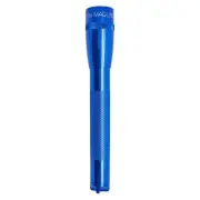 Mag-Lite Mini 2AA Cell Battery Blue Aluminum LED Flashlight Belt Holster SP2211H