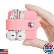 ELFRhino Silicone Earphone Organizer Earphone Wrap Winder Headphone Cord Orga