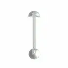 Tongue Ring Retainer Flexi 14g Body Jewelry with Ball and half ball