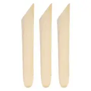 3pcs Pottery Ribs 19.8cm x 3.3cm Wooden Clay Ceramic Sculpting Tools