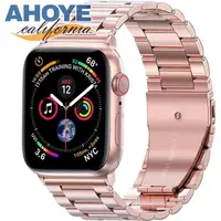 在飛比找momo購物網優惠-【AHOYE】38/40mm Apple Watch 不鏽鋼