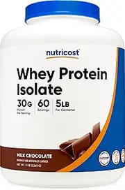 Nutricost Whey Protein Isolate 5LBS Milk Chocolate