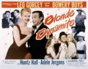 Blonde Dynamite Lobby Card Adele Jergens Leo Gorcey OLD MOVIE PHOTO