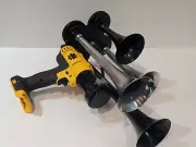 DeWALT 20V Air Horn,Train Horn ,Compressor , QUAD Black & Billet Chrome 14 Inch