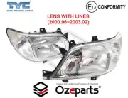 Pair LH+RH Head Light Lamp W/ Lines For Mercedes Benz Sprinter Van 2000~2003