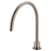 Round High-Rise Swivel Hob Spout, Champagne