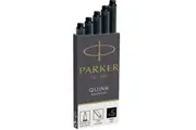 Parker Quink Fountain Pen Cartridge Refills Pack 5 Black