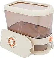 LIGIGWASH Airtight Rice Dispenser with Easy Dispensing Button Convenient Grain Storage Container for Kitchen Organization Capacity for Rice Soybean Corn Easy to Clean Modern Design