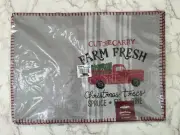 Christmas Placemats Red Truck Farm Tree Kohl's St Nicholas Square NEW