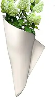 Wall-Mounted Vase, Ceramic Hanging Flowers Vases, Decorative Wall Planter, Stylish Boho Design, 12x8x24.5cm Multi-Purpose Display for Fresh Flowers Dried Plants Succulents or Artificial Greenery