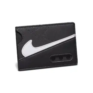 【NIKE 耐吉】錢包 Icon Air Max 90 Card Wallet 黑 白 皮革 卡片夾 皮夾(N100974007-6OS)