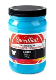 Special Fabric Screen Printing Ink Colour Peacock Blue 32 oz