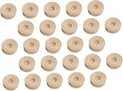 JEWEDECO DIY Wooden Car Toy Model 32pcs Wooden Wheels Building Model Supplies Craft Toys